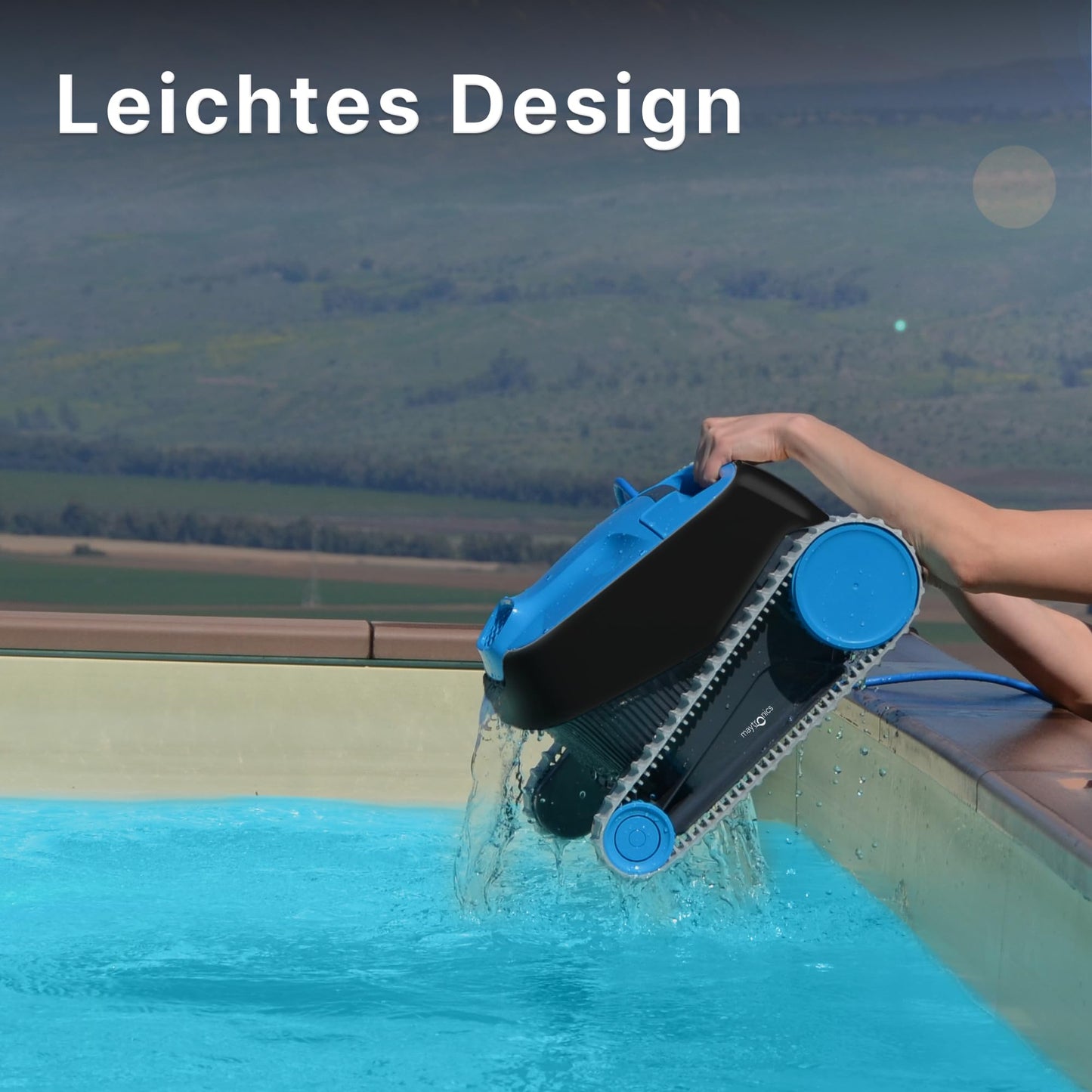 Dolphin Nautilus CC Poolroboter mit Kabel - Boden/Wandreinigung, Energieeinsparung, für eingelassene Pools bis 10m, automatische Wasserpflege