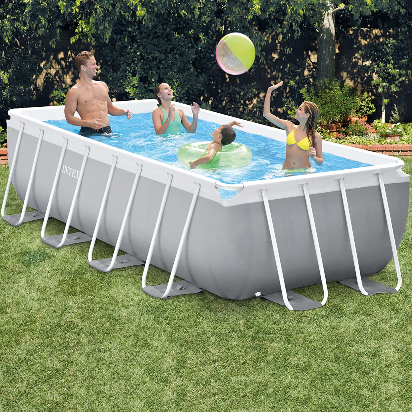 Intex 4M X 2M X 1M Prism Frame Rectangular Pool Set