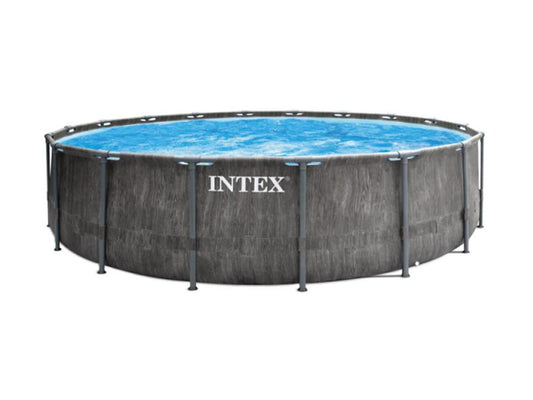 Intex 15FT X 48IN GREYWOOD Prism Frame Premium Pool Set