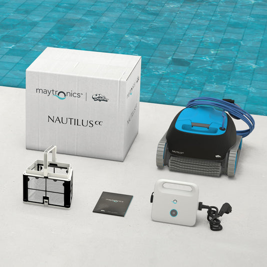 Dolphin Nautilus CC Poolroboter mit Kabel - Boden/Wandreinigung, Energieeinsparung, für eingelassene Pools bis 10m, automatische Wasserpflege